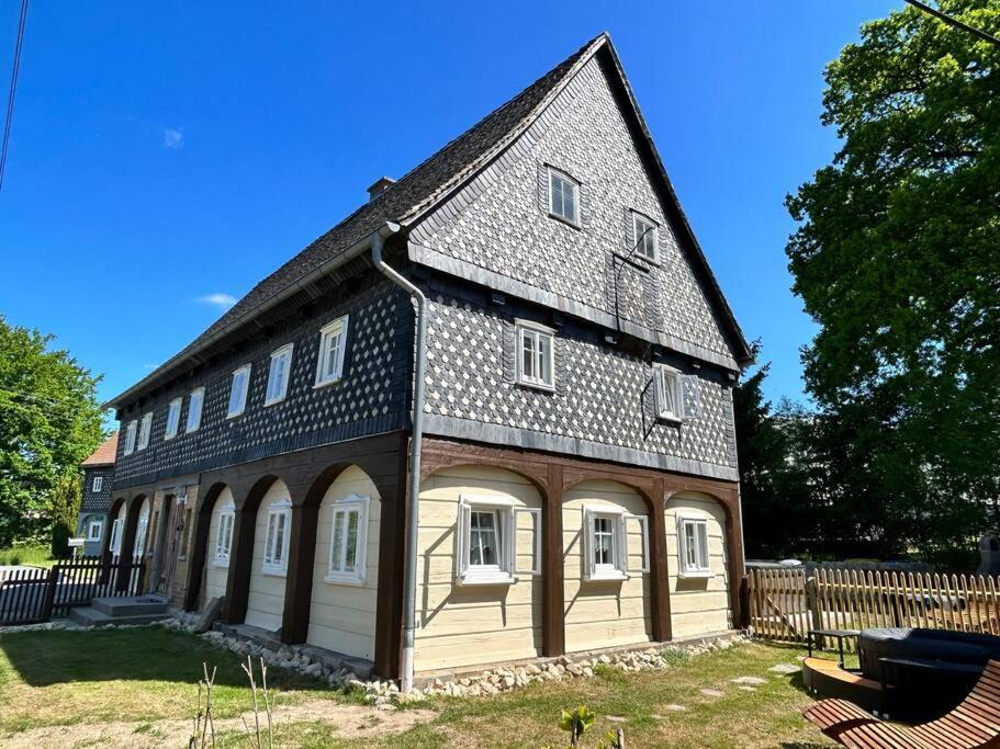 Ferienhaus Hexe Mit Whirlpool, Sauna, Garten Villa Grossschoenau Exterior photo