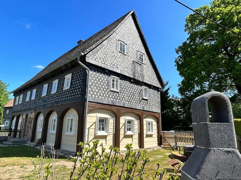 Ferienhaus Hexe Mit Whirlpool, Sauna, Garten Villa Grossschoenau Exterior photo