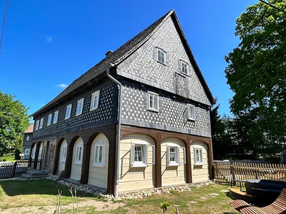 Ferienhaus Hexe Mit Whirlpool, Sauna, Garten Villa Grossschoenau Exterior photo